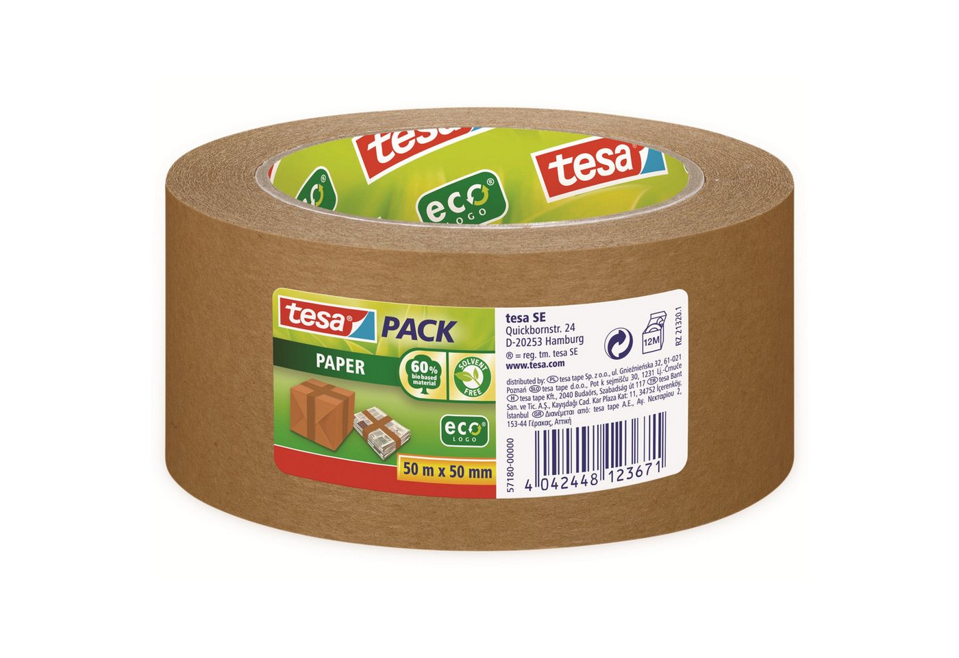 tesa Klebeband TESA pack® Papier ecologo® 50m:50mm von tesa