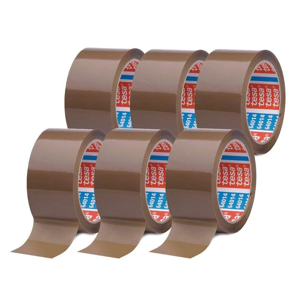 tesa Klebeband tesa Packband tesapack® 50,0 mm x 66,0 m (Packung, 6-St., 6er) reißfest von tesa