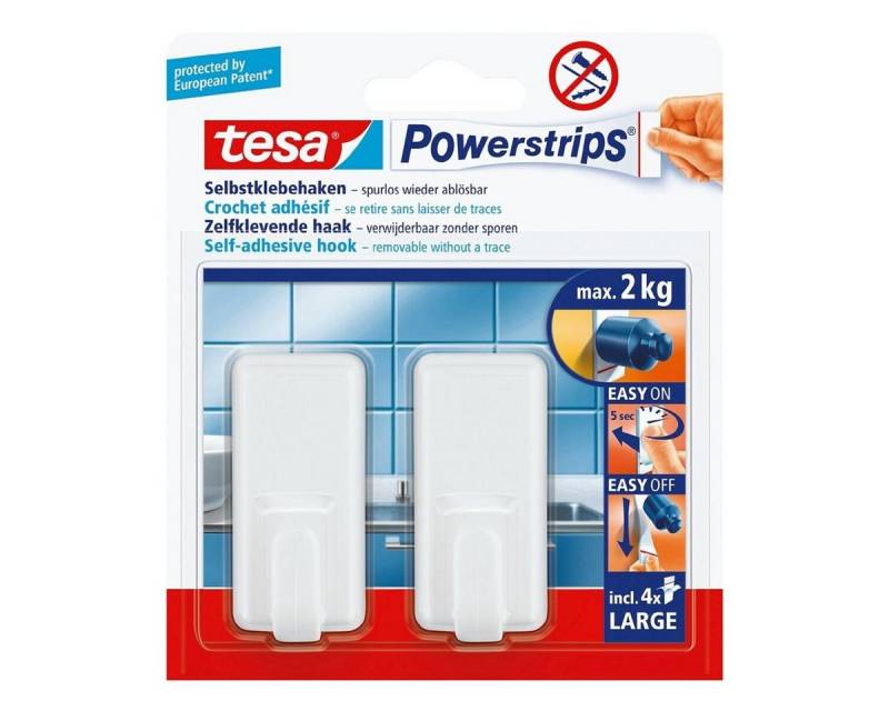 tesa Klebehaken Haken large, (2-St) von tesa