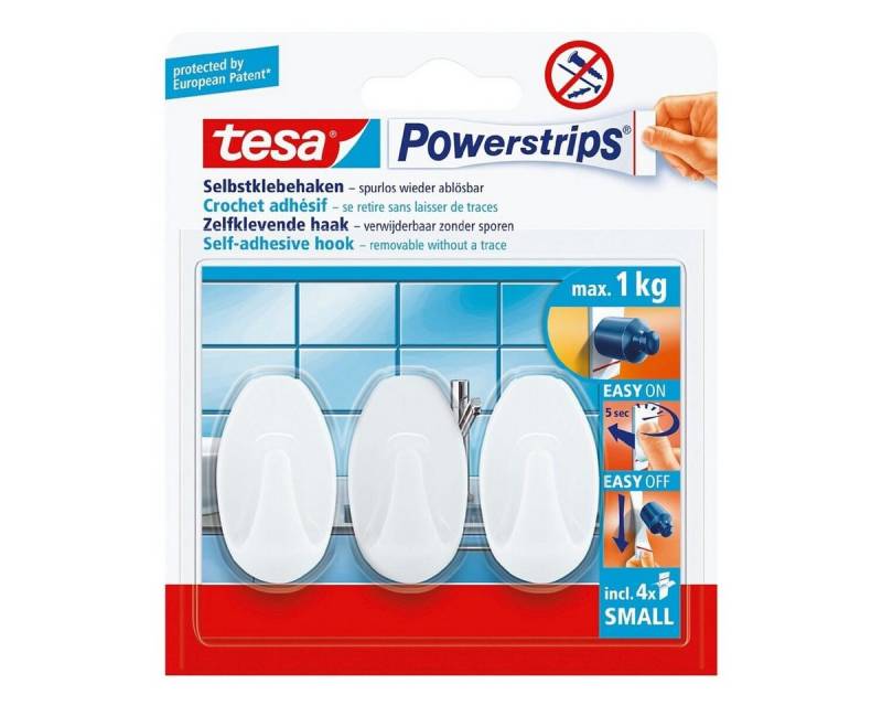 tesa Klebehaken Haken small, (3-St) von tesa