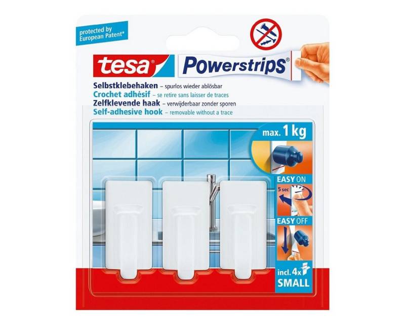 tesa Klebehaken Haken small, (3-St) von tesa