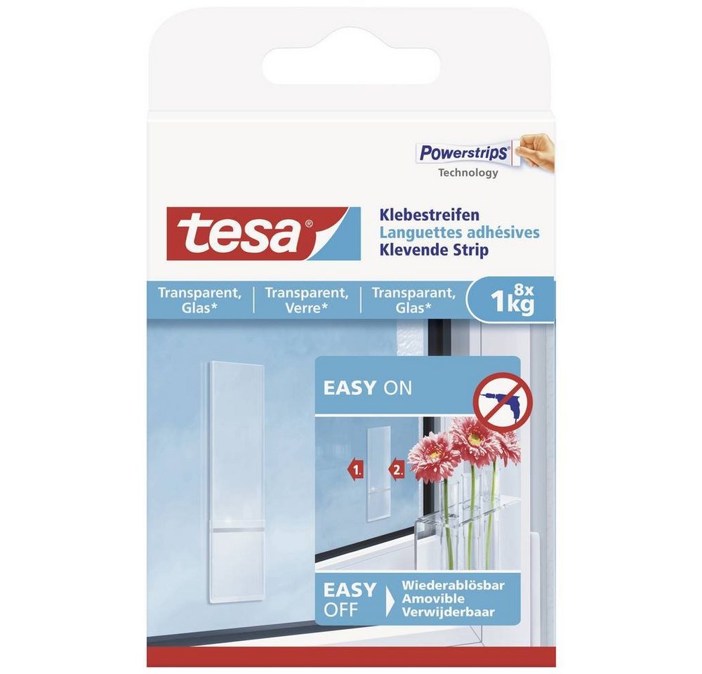 tesa Klebehaken Klebestreifen, für Glas, lösbar tesa Klebehaken Klebestreifen, für Glas, lösbar von tesa