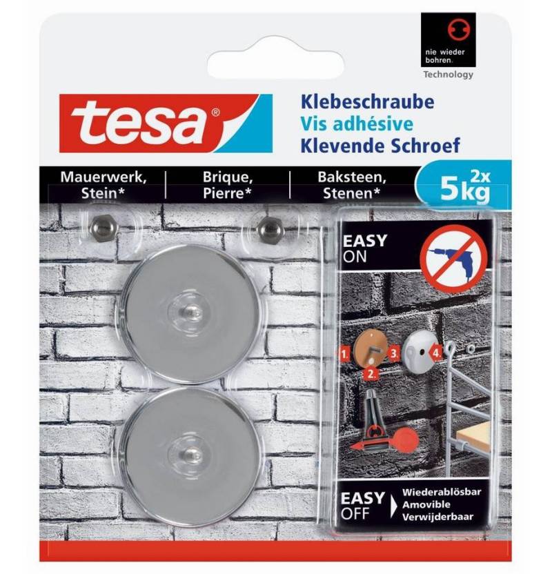 tesa Klebepad tesa Klebeschraube Traglast 5 kg, 2 Stück von tesa