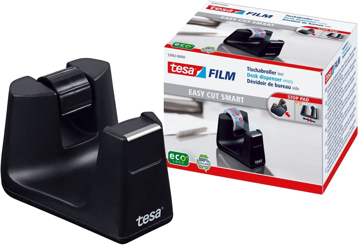 tesa Klebestreifen Tischabroller Easy Cut Smart schwarz inkl. 8 Rollen 33mx19mm transpare tesa Klebestreifen Tischabroller Easy Cut Smart schwarz inkl. 8 Rollen 33mx19mm transpare von tesa