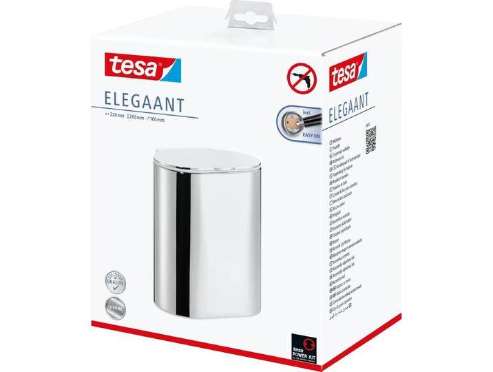 tesa Kosmetikabfalleimer, Abfalleimer, Silber von tesa