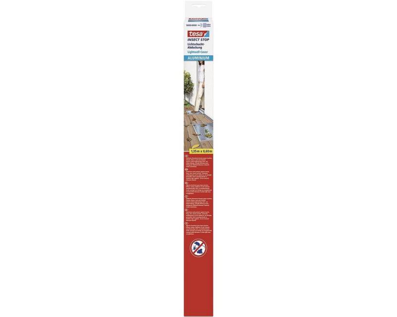 tesa Lichtschachtabdeckung Insect Stop 50008, Aluminium von tesa