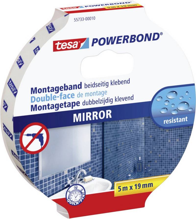 tesa Montageband tesa Montageband Spiegel 5 m x 19 mm, doppelseitig von tesa