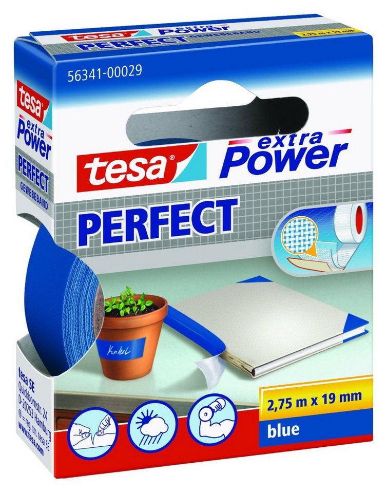 tesa Montageband tesa extra Power Gewebeband Perfect 2,75 m x 19 von tesa
