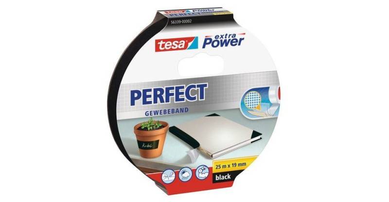 tesa Montageband tesa extra Power Gewebeband Perfect 25 m x 19 mm von tesa