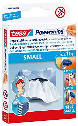 tesa Powerstrips Maxisparpack small 5 Schachteln mit je 14 Stück von tesa