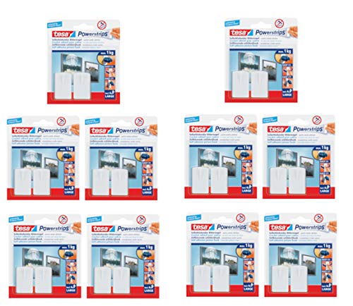 tesa Powerstrips Nagelaufkleber, Weiß, 20 Stück tesa Powerstrips Nagelaufkleber, Weiß, 20 Stück von tesa