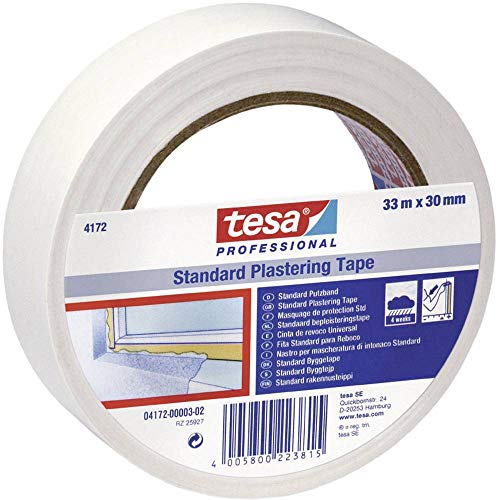 tesa Putzband 4172 Standard, glatt, 50 mm x 33 m, gelb von tesa