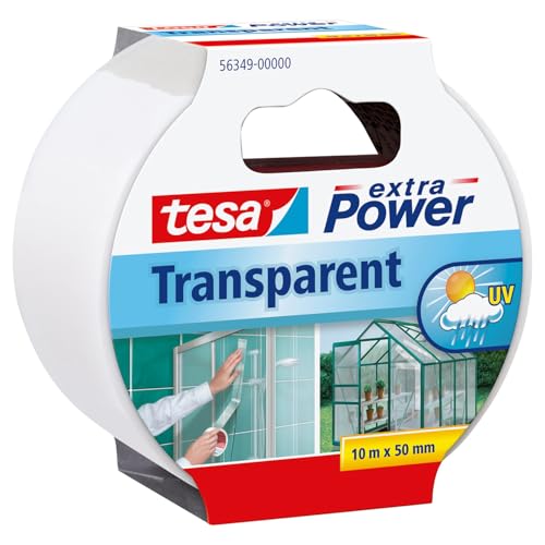 tesa Reparaturband extra Power, transparent, 10m x 50mm von tesa