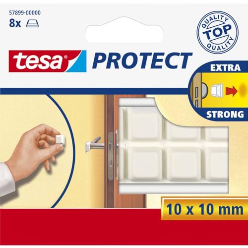 tesa Protect Schutzpuffer, quadratisch, weiß, 10mm:10mm, 8 Stück tesa Protect Schutzpuffer, quadratisch, weiß, 10mm:10mm, 8 Stück von tesa