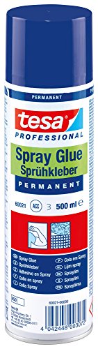tesa Sprühkleber Permanent - Starker Klebstoff zum Sprühen für leichte bis mittelschwere Materialien mit leicht rauer Oberfläche - ohne Silikon - 500 ml tesa Sprühkleber Permanent - Starker Klebstoff zum Sprühen für leichte bis mittelschwere Materialien mit leicht rauer Oberfläche - ohne Silikon - 500 ml von tesa