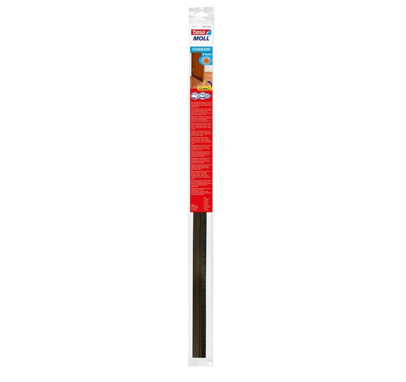 tesa Türbodendichtung tesamoll Türdichtung STANDARD - 1m : 37mm, (Packung, 1-St), Zugluftstopper - energiesparend - einfache Montage - braun von tesa