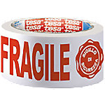 tesa Verpackungsklebeband FRAGILE Rot, Weiß 50 mm (B) x 66 m (L) von tesa