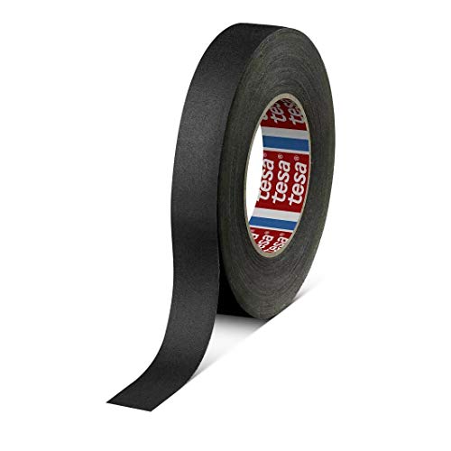 tesa band 4541 | flexibles, hochreißfestes, unbeschichtetes Gewebeband | 145 mesh, Länge: 50 m, versch. Farben und Breiten (19 mm, schwarz) von tesa