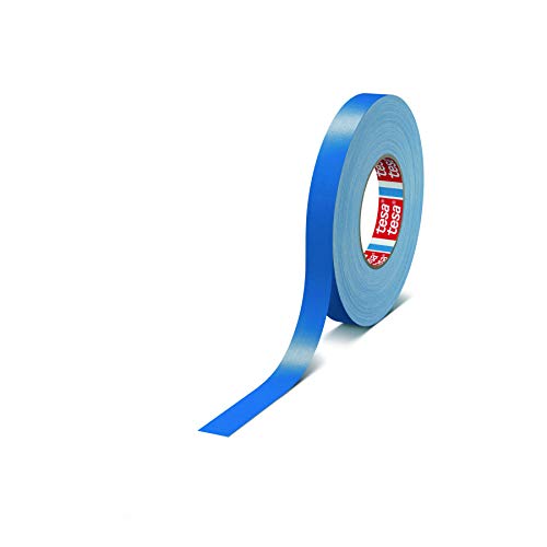 tesa band 4651 Premium leistungsstarkes Gewebeband versch. Breiten und Farben (12 mm x 50 m, blau) von tesa