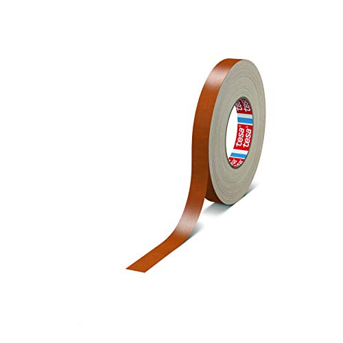 tesa band 4651 Premium leistungsstarkes Gewebeband versch. Breiten und Farben (9 mm x 50 m, braun) von tesa
