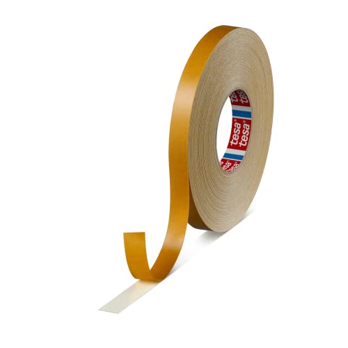 tesa fix 4964 Doppelseitiges Klebeband mit Gewebeträger, Teppich-Verlegeband | Farbe: weiss, Länge: 50 m, versch. Breiten (1 Rolle - 15 mm) von tesa