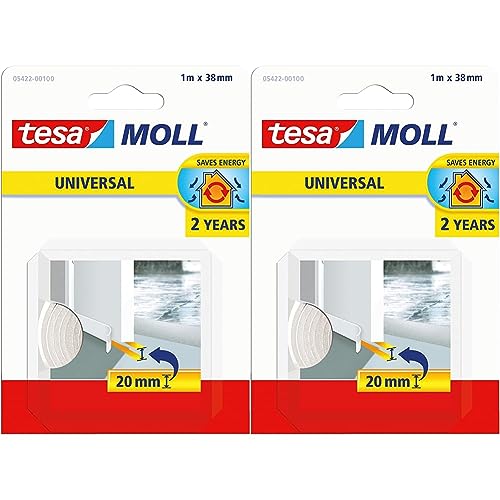 tesa moll UNIVERSAL Door-to-floor Foam (Packung mit 2) von tesa