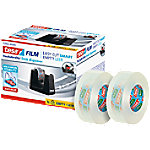 tesa Bandspender tesafilm Easy Cut SMART Schwarz 19 mm (B) x 33 m (L) Kunststoff Recycelt 100% von tesa