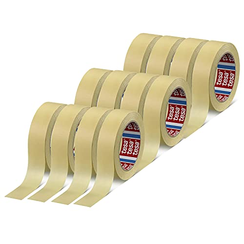 tesakrepp 4323 Basic Abdeckband Malerkrepp zum Abkleben - für leichte Malerarbeiten im Innenbereich - hellbeige - je 50 m x 25 mm| 12er Pack tesakrepp 4323 Basic Abdeckband Malerkrepp zum Abkleben - für leichte Malerarbeiten im Innenbereich - hellbeige - je 50 m x 25 mm| 12er Pack von tesa
