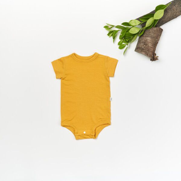 tetoi-vienna TENCEL kurzarm Baby Body "Waldbad" - NEWBORN von tetoi-vienna