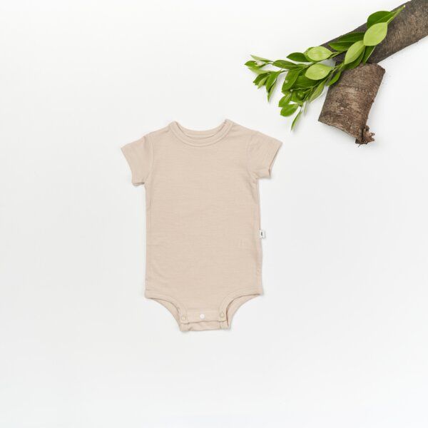 tetoi-vienna TENCEL kurzarm Baby Body "Waldbad" - NEWBORN von tetoi-vienna
