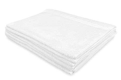 Tex Family Set mit 6 Gästehandtüchern aus Frottee, einfarbig, weiß, Lieferung im Hotelbereich, 40 x 60 cm Tex Family Set mit 6 Gästehandtüchern aus Frottee, einfarbig, weiß, Lieferung im Hotelbereich, 40 x 60 cm von tex family