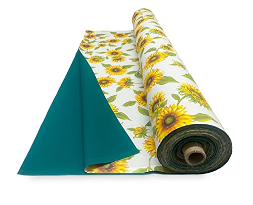 Tex family Stoff Sonnensegel bedruckt mit Sonnenblumen und grün, einseitige Seite für den Außenbereich, Garten, Balkon, Meterware, Höhe 300 cm Tex family Stoff Sonnensegel bedruckt mit Sonnenblumen und grün, einseitige Seite für den Außenbereich, Garten, Balkon, Meterware, Höhe 300 cm von tex family
