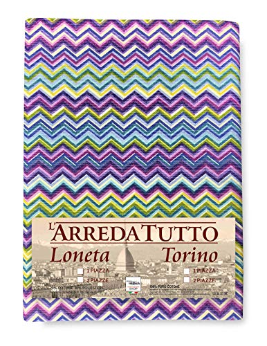 tex family Tagesdecke Gran Foulard Tagesdecke Sofaüberwurf Stoff Messori Lila - Doppelbett von tex family