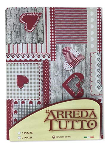 tex family 2292 a_UNA_Piazza, Baumwolle, Rot, 1 von tex family