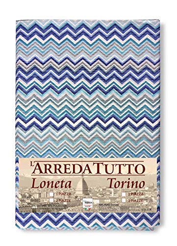 tex family Tagesdecke Gran Foulard Tagesdecke Sofaüberwurf Stoff Messori blau (260 x 280) von tex family