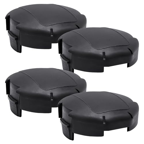 texasrun X472000070 Wear Cap Spulenabdeckung, 10,2 cm Köpfe, passend für Echo SRM-225 SRM-225i SRM-225U SRM-230 SRM-2320T SRM-2620 SRM-2620T SRM-2620U Trimmer, 4 Stück Speed Feed 400 Trimmerkopfkappe von texasrun
