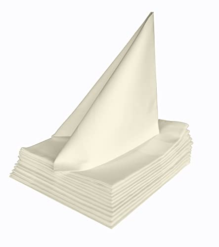 texpot 12 Stück Servietten 50 x 50 cm mit Atlaskante aus 100% Baumwolle - Farbe Sekt texpot 12 Stück Servietten 50 x 50 cm mit Atlaskante aus 100% Baumwolle - Farbe Sekt von texpot