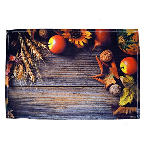 texpot 2 Stück Platzdeckchen 30 x 45 aus 100% Polyester Herbst Getreide & Obst auf Holz texpot 2 Stück Platzdeckchen 30 x 45 aus 100% Polyester Herbst Getreide & Obst auf Holz von texpot