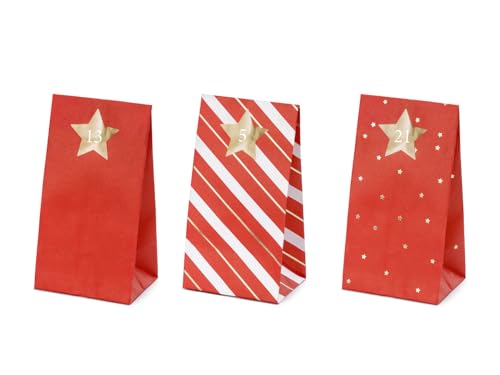 texpot Adventskalender Säcke rot zum Selberbasteln DIY Dekokalender texpot Adventskalender Säcke rot zum Selberbasteln DIY Dekokalender von texpot