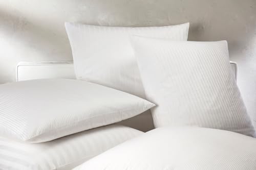 texpot Bettwäsche Hotelbettwäsche weiß Hotelverschluß (80 x 40 cm, 20mm Streifen) von texpot