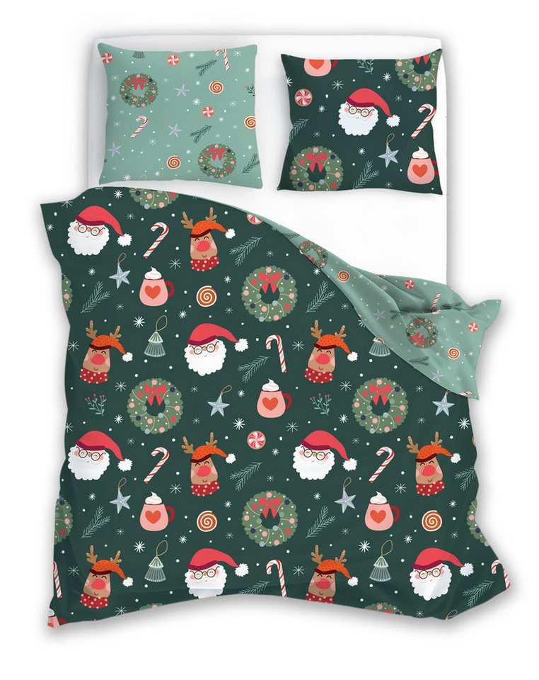 texpot Bettwäsche Weihnachten Winter Wendebettwäsche Garnitur, Baumwolle, 2 teilig texpot Bettwäsche Weihnachten Winter Wendebettwäsche Garnitur, Baumwolle, 2 teilig von texpot