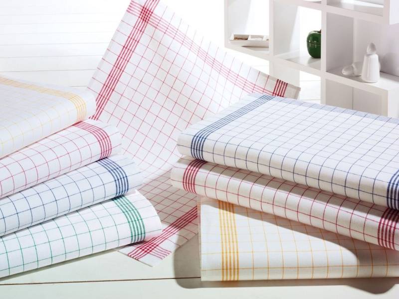 texpot Geschirrtuch 50 x 70 cm Halbleinen Geschirrtuch Trockentuch Geschirrtücher, (10-tlg) von texpot