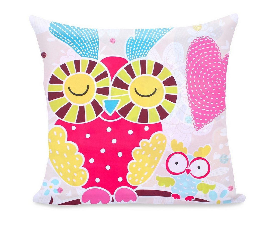 texpot Kissenhülle Kissenbezüge Dekokissen Eulen, (1 Stück) von texpot