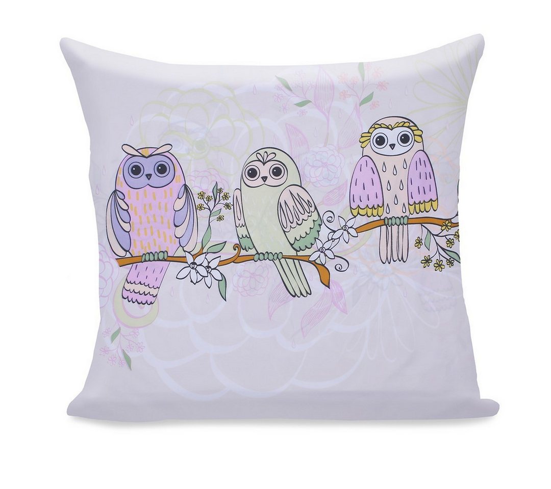 texpot Kissenhülle Kissenbezüge Dekokissen Eulen, (1 Stück) von texpot