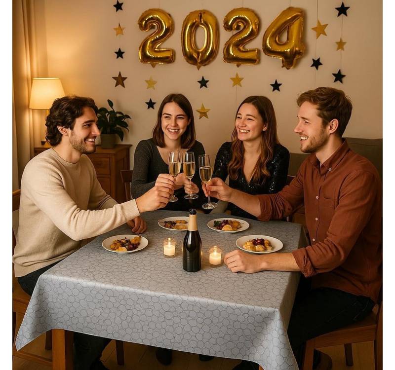 texpot Tischdecke Tischdecke meliert Jacquard Design modern (1-tlg) von texpot