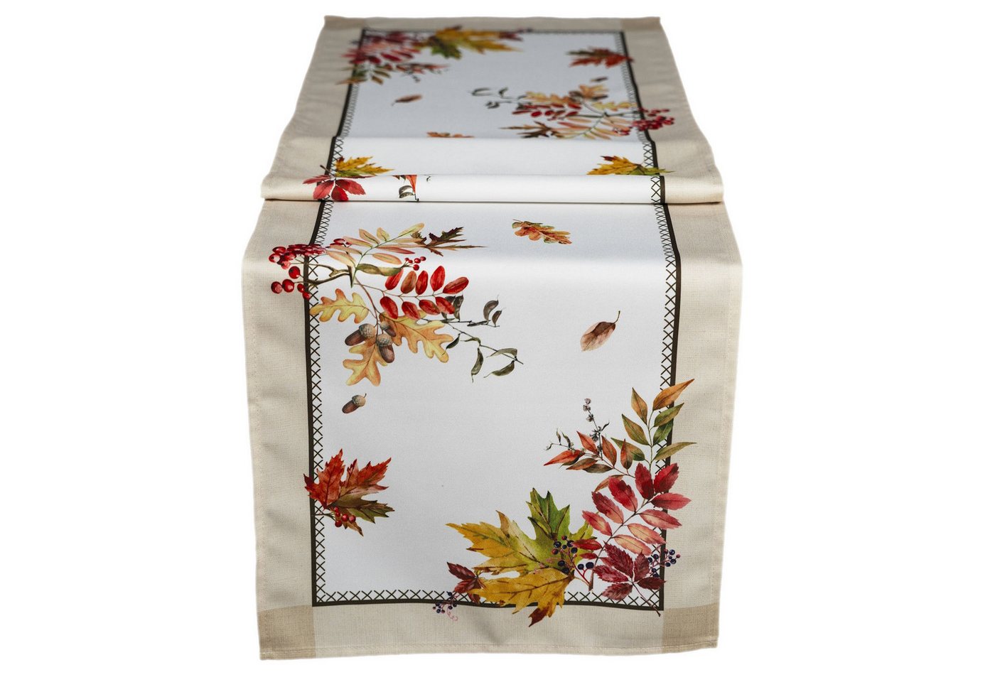 texpot Tischdecke Tischdecke mit Druckmotiv Herbstblätter (1-tlg) von texpot