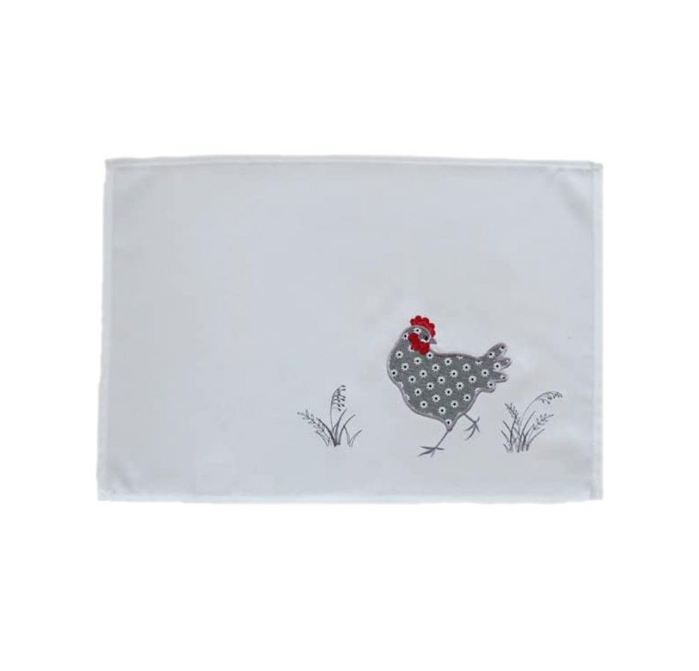 texpot Tischdecke Tischläufer Stickerei Hahn Ostern (1-tlg) von texpot