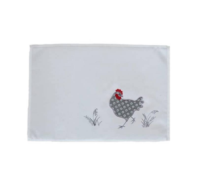 texpot Tischdecke Tischläufer Stickerei Hahn Ostern (1-tlg) von texpot