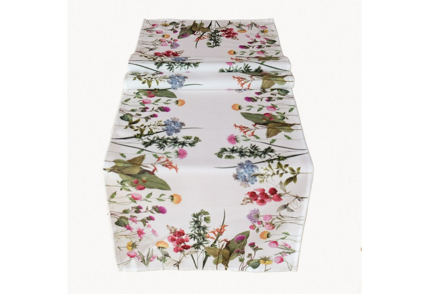 texpot Tischdecke Druck Sonnenblumen in weiß Frühling Ostern (1-tlg) von texpot