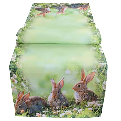 texpot Tischläufer 40 x 140 cm mit Druck Osterhasen Ostern Frühling texpot Tischläufer 40 x 140 cm mit Druck Osterhasen Ostern Frühling von texpot